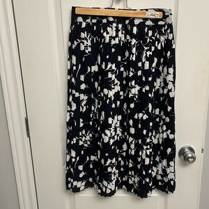 J Crew pleated floral skirt